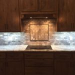 Kitchen Backsplash with Square Design