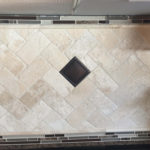 Tumbled Marble Kitchen Backsplash