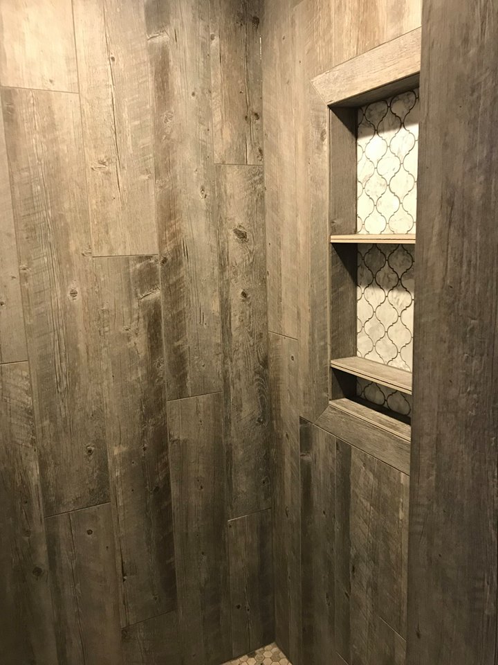 tile shower