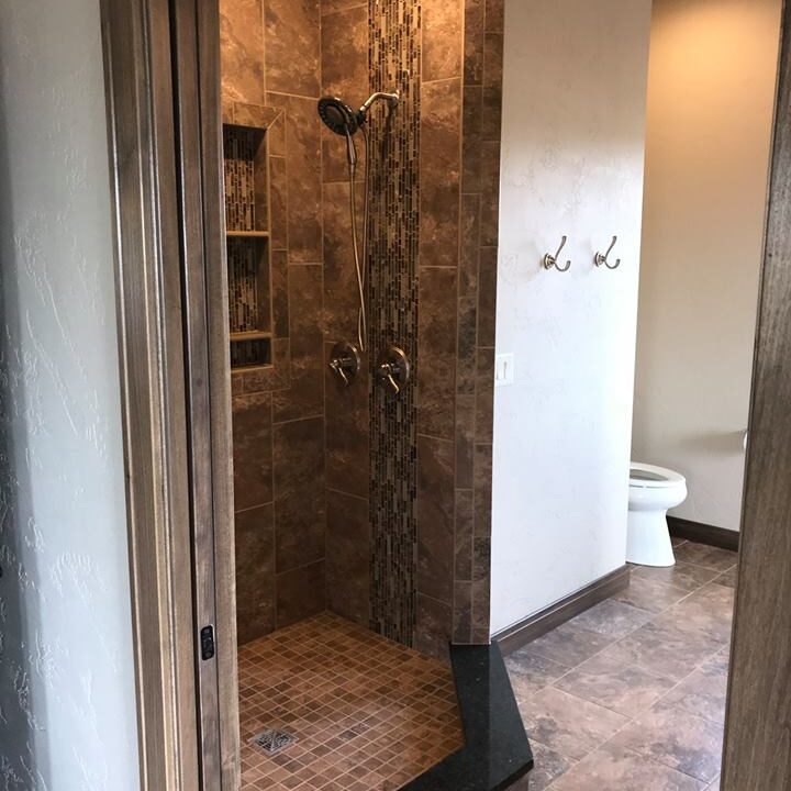 custom tile shower